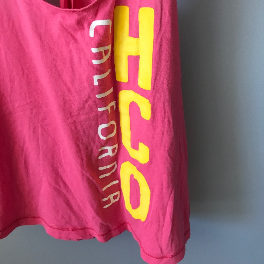 Hollister pink knot back tank - Picture 2 of 6